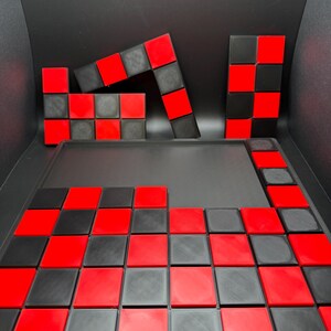 Checkerboard Dissection Puzzle - Battle Royale by Sam Loyd, Modern Recreation of a 1914s Classic, Great Gift for Puzzle Lovers of All Ages image 2