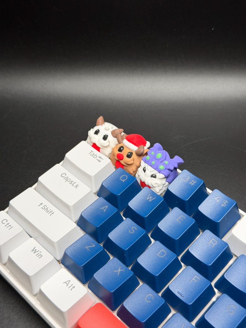 Handmade Poros Keycaps for Cherry MX, Artisan Keycaps, Poro, Baron Nashor, Reno, Gifts for Him & Her 3D Printed image 2