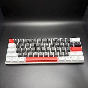 Braille Keyboard Key Cap Set Cherry MX - Artisan Handmade Accessibility Tool for the Visually Impaired - Great Gift - 2 Styles Available Key Caps + Keyboard