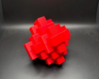 24-teiliges Burr-Puzzle - Rätsel für alle Altersgruppen, perfektes Geschenk für Erwachsene und Kinder, herausfordernd und lustig!