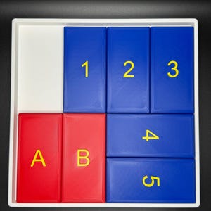 The A and B Puzzle - Modern Recreation of a Classic Sliding Puzzle - Large 3D Puzzle 24x24cm, Sliding Piece Challenge image 1
