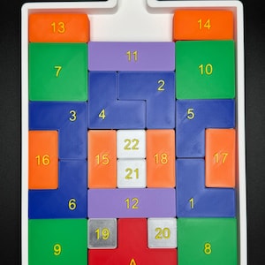 Climb Pro 24 Game Puzzle - Sliding Puzzle, 3D Printed Brain Teaser, Move Red Piece to Top for Fun & Challenge