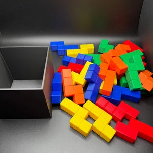 Pentacubes Brain Teasers - Pack 25 N Pentacubes in a Cube, Very Challenging Only 4 Unique Solutions for Fun & Engaging Problem-Solving! image 4