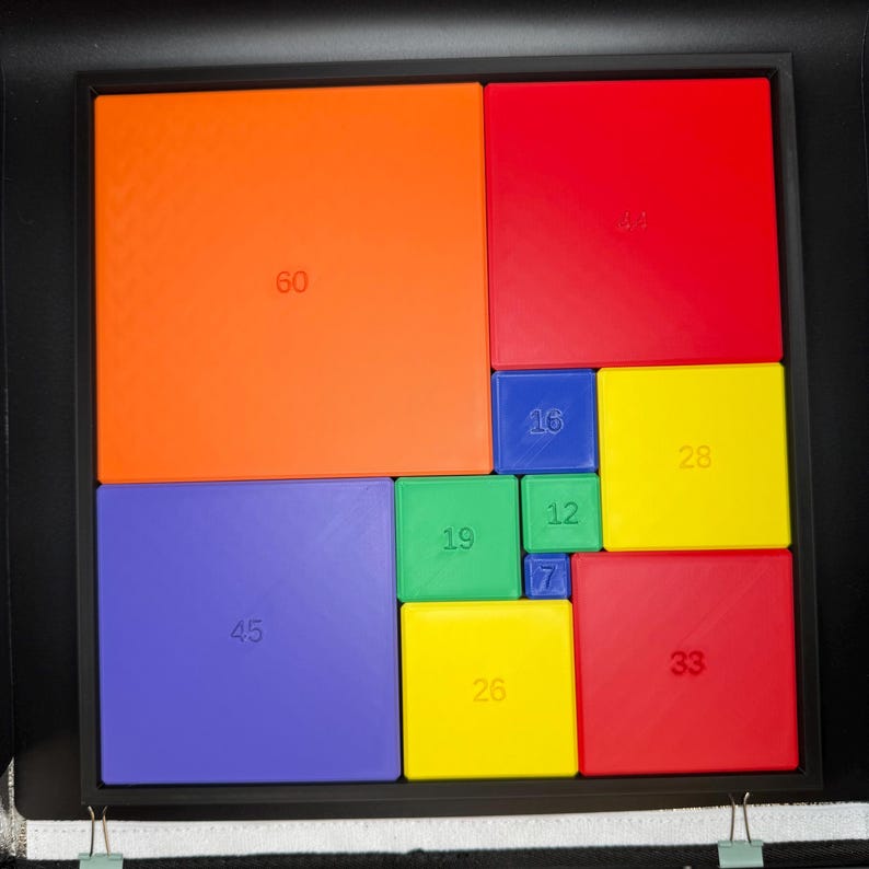 Casse-tête rectangle parfait pour adultes et enfants - Casse-tête mathématique difficile - Jeu éducatif pour enseignants et étudiants, amateurs de casse-tête image 3