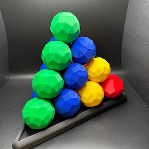 Survivor Pyramid Ball Puzzle - Fun 3D Mind Game, Stack Spheres to Create Pyramid, Large Brain Teaser for All Ages image 1