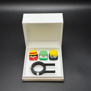 Teclas de anime hechas a mano - Mono, Sanji para Cherry MX - Personalizadas - Regalo perfecto para fans del anime 3 Key Caps