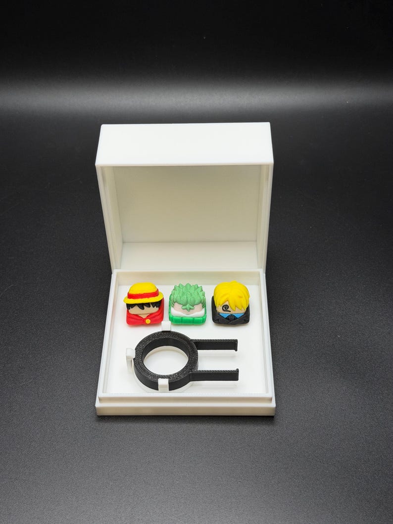 Teclas de anime hechas a mano - Mono, Sanji para Cherry MX - Personalizadas - Regalo perfecto para fans del anime 3 Key Caps