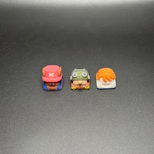 Handmade Inspired By Anime Keycaps - Usopp, Nami, Chopper for Cherry MX - Custom Artisan - Perfect Anime Fan Gift image 6