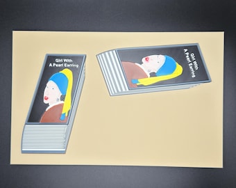 Puzzle con copertine di libri enigmistici, scambia i libri - Divertente gioco di illusioni ottiche per tutte le età, idea regalo unica