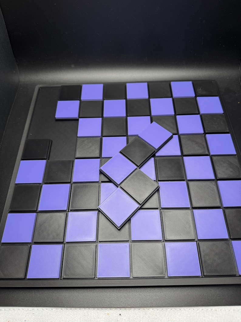 Draught Board Checkerboard Puzzle - Modern Recreation of a Classic - Brain Teaser for All Ages - Fun & Challenging Mind Game image 5