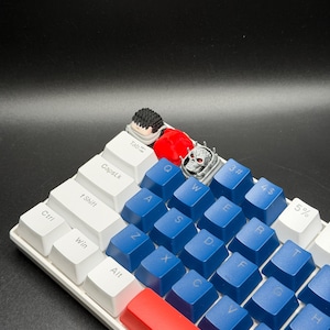 Handmade Inspired By Berserk Keycaps for Cherry MX - Custom Artisan Keycaps - Anime Fan Gift - Guts, Behelit, Gift for Him and Her image 2