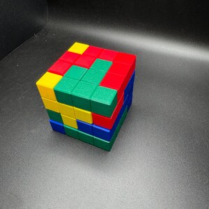 Rompecabezas de 4 cubos de Ken: pentacubo de 4 x 4 x 4 con caja, impresión 3D de alta calidad, juguete STEM para todas las edades, rompecabezas divertido y educativo, excelente regalo imagen 7