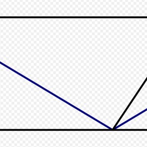 May include: A black parallelogram with two diagonal lines drawn inside, forming a triangle in the center.