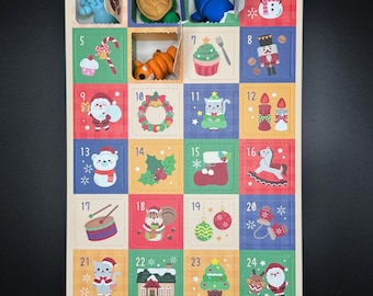 Advent Calendar - Larger Mini Animals & Toys, Articulating Tiny Fidget Toy, Over 24 Unique Models, ** Limited Holiday Run**