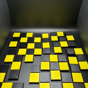 Antique Checkerboard Dissection Puzzle - 3D Printed Classic 1880s Style Brain Teaser Gift for Puzzle Lovers image 1