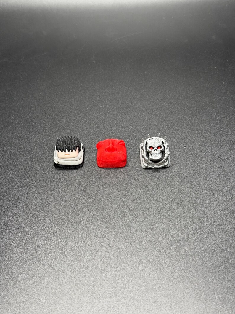 Handmade Inspired By Berserk Keycaps for Cherry MX - Custom Artisan Keycaps - Anime Fan Gift - Guts, Behelit, Gift for Him and Her image 6