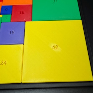 Perfect Square Puzzle for Adults & Kids - Challenging Math Puzzle Brain Teaser - Educational Game for Teachers, Students Puzzle Lovers image 3