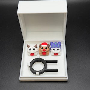 Handmade Poros Keycaps for Cherry MX, Artisan Keycaps, Poro, Baron Nashor, Reno, Gifts for Him & Her 3D Printed 3 Key Caps