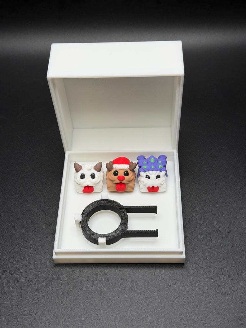 Handmade Poros Keycaps for Cherry MX, Artisan Keycaps, Poro, Baron Nashor, Reno, Gifts for Him & Her 3D Printed 3 Key Caps