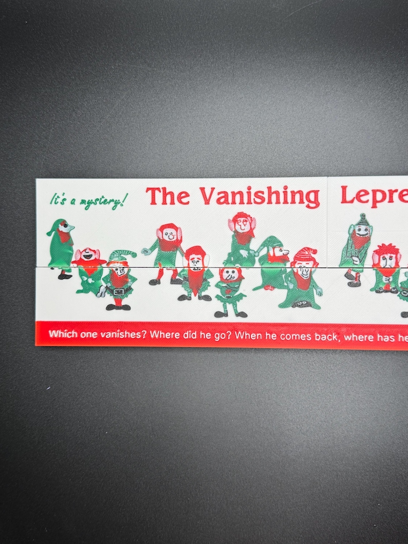 Vanishing Leprechaun - Magic Shifting Puzzle - High Quality 3D Print - Fun & Engaging Toy for All Ages image 2
