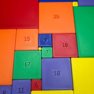 Perfect Square Puzzle for Adults & Kids - Challenging Math Puzzle Brain Teaser - Educational Game for Teachers, Students Puzzle Lovers image 2
