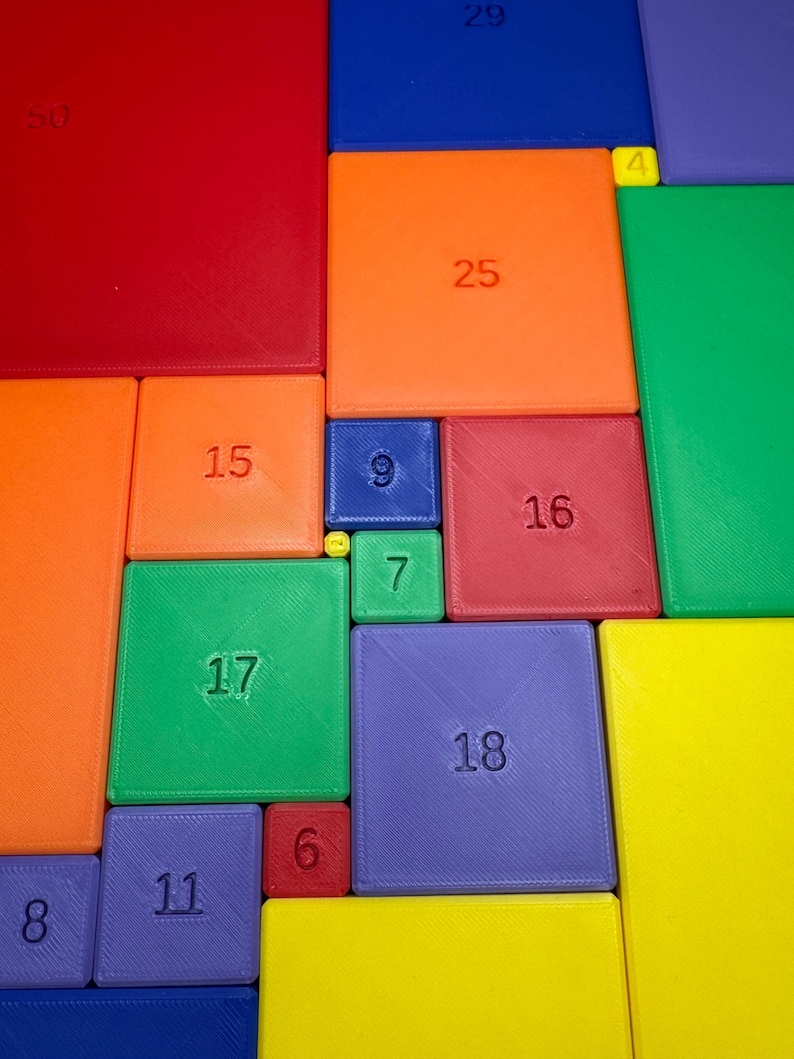 Perfect Square Puzzle for Adults & Kids - Challenging Math Puzzle Brain Teaser - Educational Game for Teachers, Students Puzzle Lovers image 2