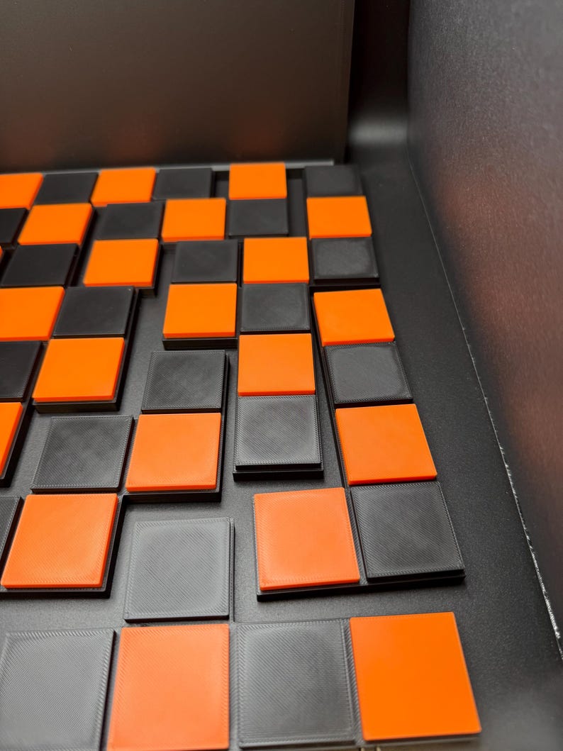 Checkerboard Dissection Puzzle by E. M. Wyatt - 3D Printed Classic 1946 Puzzle, Unique Gift for Puzzle Lovers & Brain Game Enthusiasts image 5