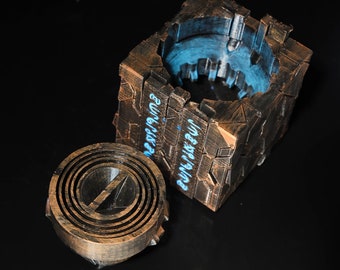 Alien Artifact Puzzle - Puzzle Box, Fun Gift For All Ages, Unique Puzzle, Painted Glow in the Dark or Regular Styles!