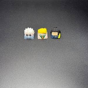 Touches de clavier artisanales inspirées des animés pour Cherry MX et clones - Cadeau personnalisé pour les fans d'animés - Touches pour clavier Geto, Gojo, Nanami image 6