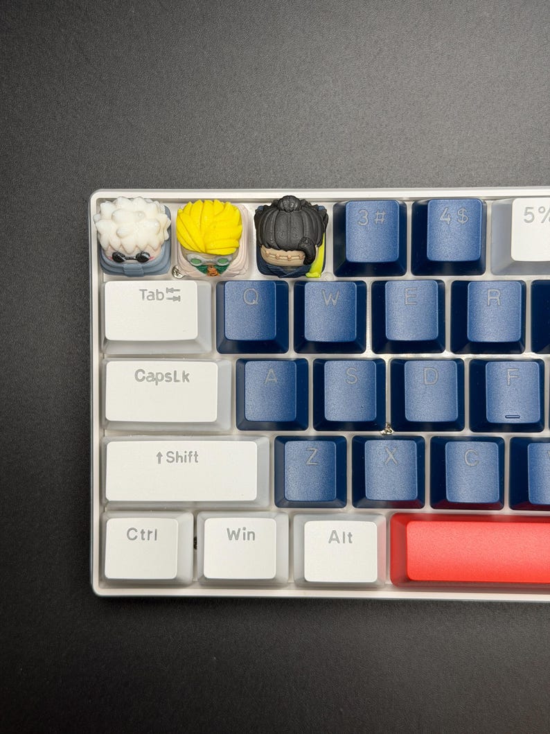 Touches de clavier artisanales inspirées des animés pour Cherry MX et clones - Cadeau personnalisé pour les fans d'animés - Touches pour clavier Geto, Gojo, Nanami image 4