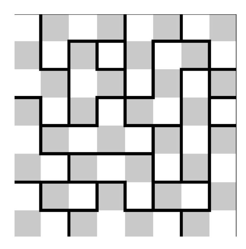 May include: Black and white abstract design with a checkered background. The design is made up of a series of lines and squares that create a geometric pattern.