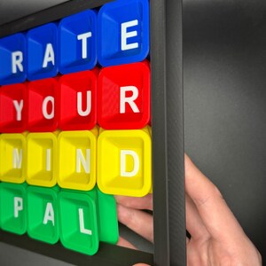 Rate Your Mind Pal Sliding Puzzle - 3D High Quality Print for Endless Fun - Perfect Gift for Teachers, Students & Puzzle Lovers image 3