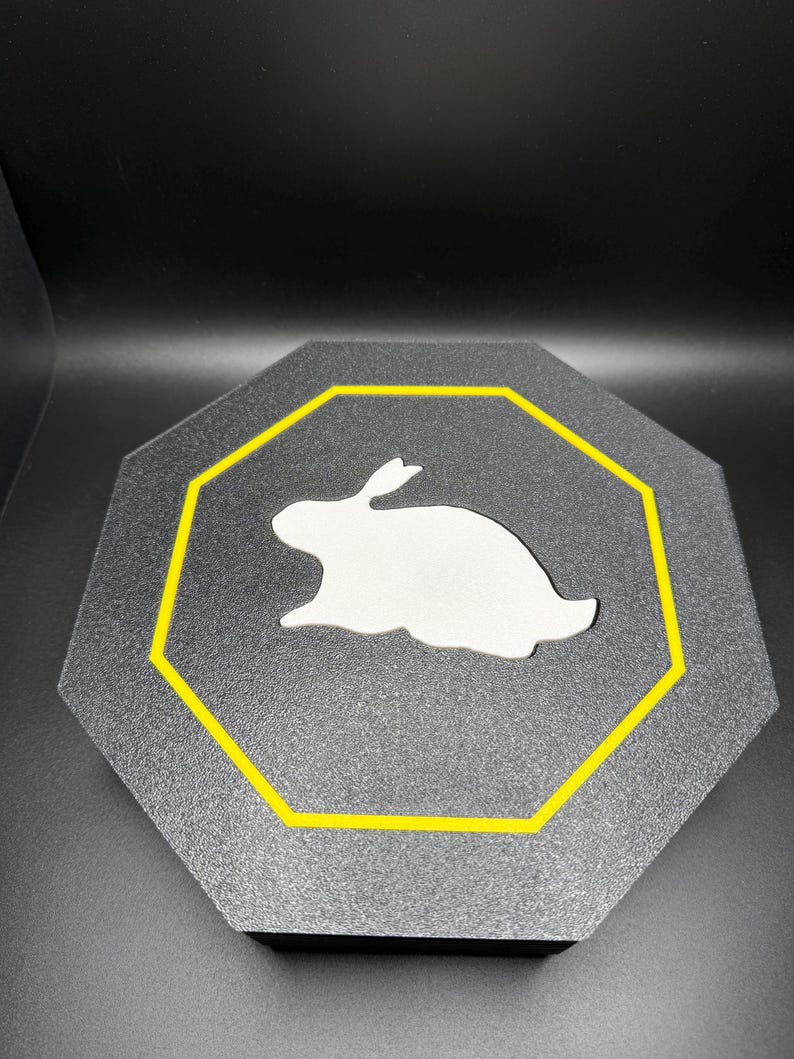 Konijnenpuzzel - Silhouettoscope, Question du Lapin, dubbelzijdige achthoeken, stapelbare leuke puzzel voor kinderen, perfect cadeau om te leren en spelen afbeelding 2