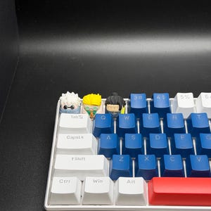 Touches de clavier artisanales inspirées des animés pour Cherry MX et clones - Cadeau personnalisé pour les fans d'animés - Touches pour clavier Geto, Gojo, Nanami image 3