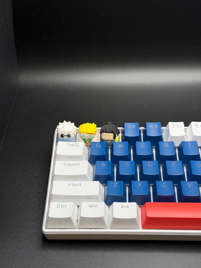 Touches de clavier artisanales inspirées des animés pour Cherry MX et clones - Cadeau personnalisé pour les fans d'animés - Touches pour clavier Geto, Gojo, Nanami image 3