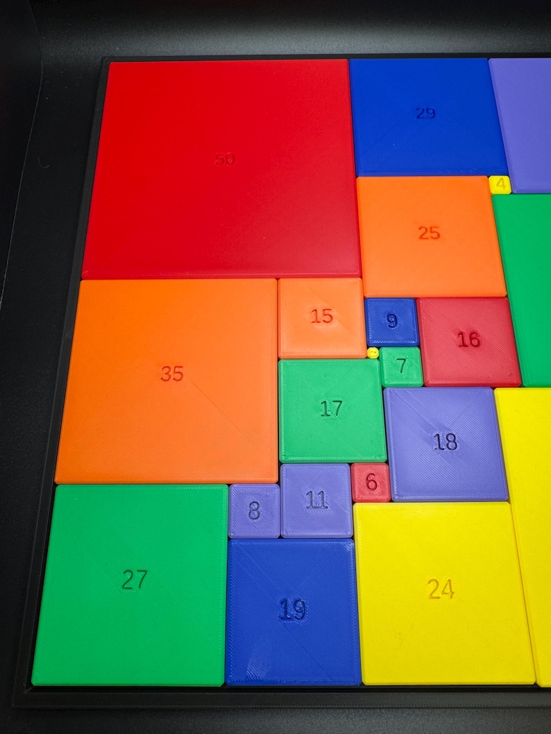 Perfect Square Puzzle for Adults & Kids - Challenging Math Puzzle Brain Teaser - Educational Game for Teachers, Students Puzzle Lovers image 5