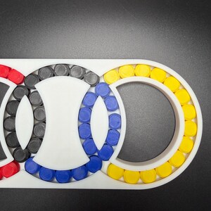 Hungarian Rings Triple Puzzle Game - Sliding Color – Devil’s Circles Marble Brain Teaser, Color Matching Logic Toy for Adults & Kids image 3
