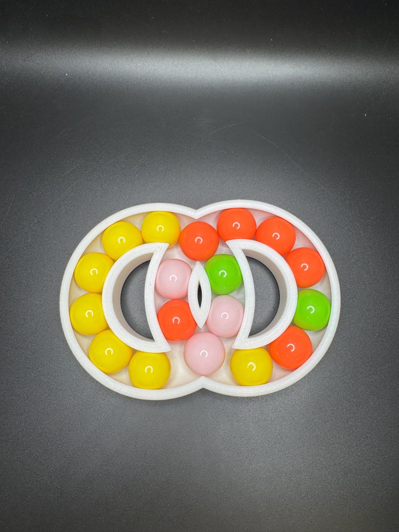 Hungarian Rings Puzzle Game – Devil’s Circles Marble Brain Teaser, Color Matching Logic Toy for Adults & Kids image 3