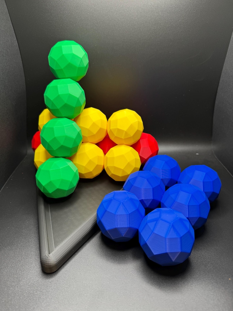 Survivor Pyramid Ball Puzzle - Fun 3D Mind Game, Stack Spheres to Create Pyramid, Large Brain Teaser for All Ages image 2