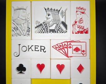 Playing Card Sliding Puzzle | Poker Themed Logic Puzzle | King Escape Brain Teaser | Casino Gift | Sliding Block Puzzle