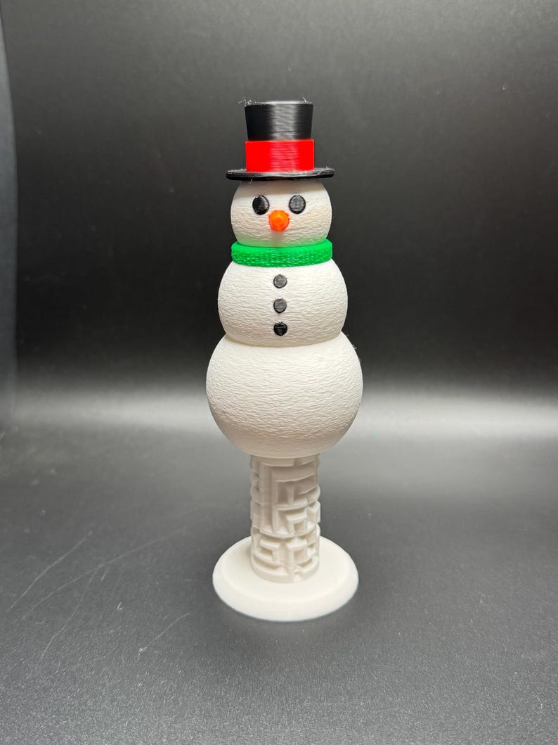 Snowman Puzzle Box - Unique Gift Idea With Hidden Compartment for Money & Surprises - Perfect for Holidays, Birthdays, and More! image 5