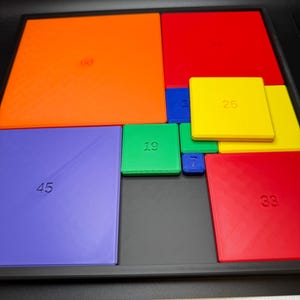 Casse-tête rectangle parfait pour adultes et enfants - Casse-tête mathématique difficile - Jeu éducatif pour enseignants et étudiants, amateurs de casse-tête image 1