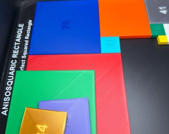 Anisosquaric Rectangle Puzzle | Perfect Squared Rectangle Brain Teaser | Mathematical Packing Puzzle | STEM Geometry Gift