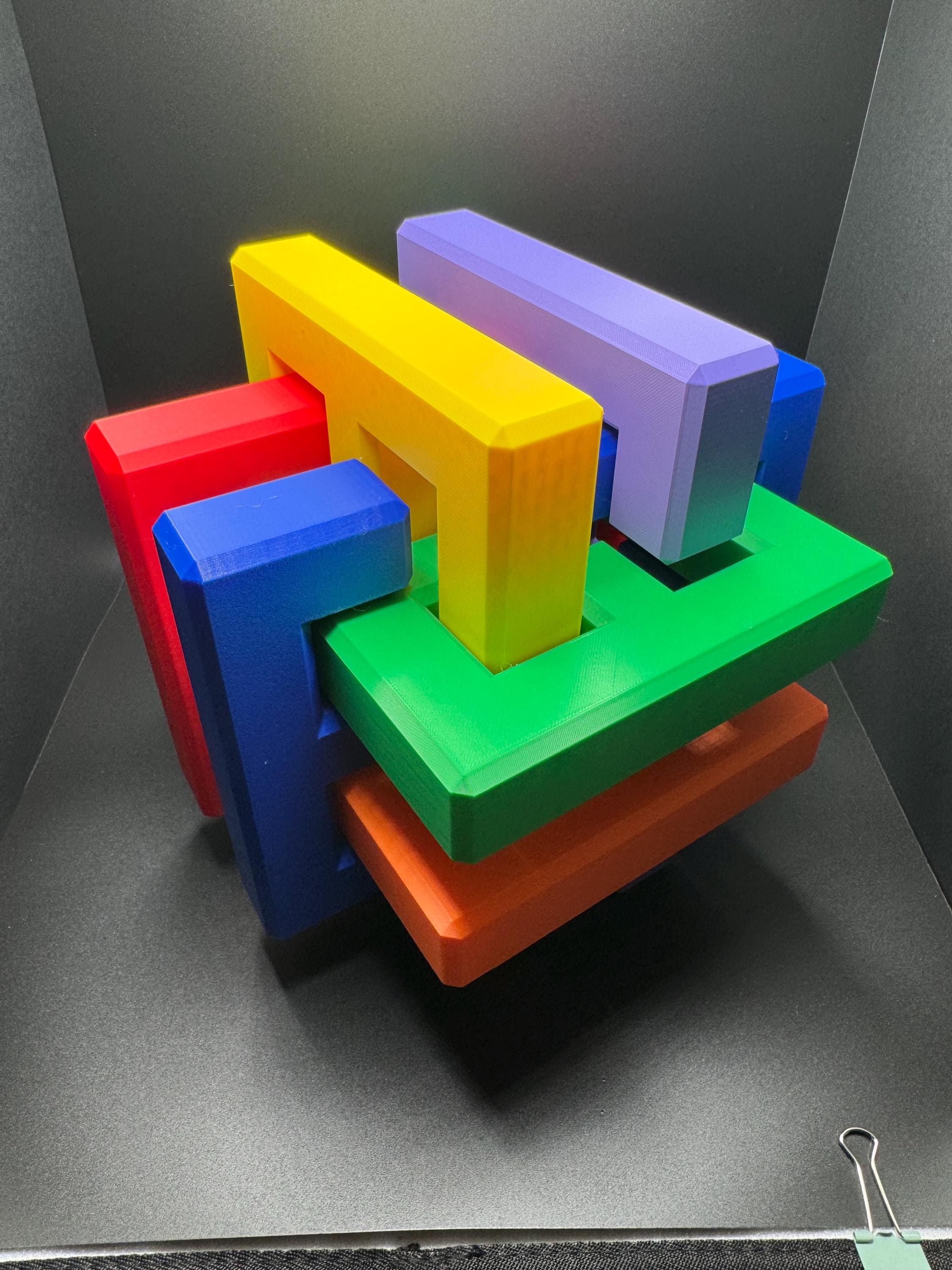 Gordian Knot Puzzle - Very Difficult - High Quality 3D Print
