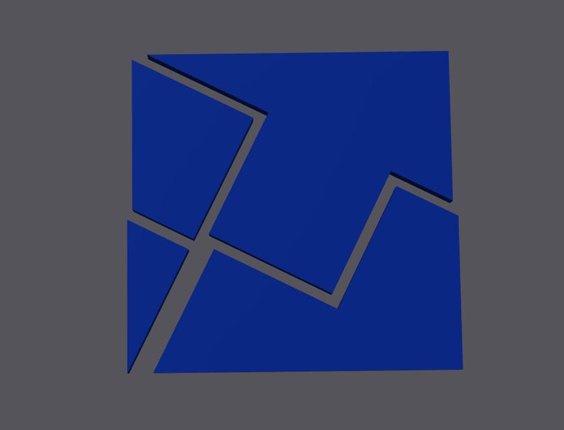 Grekiskt korspussel - 3D-utskrivna dissektioner, högkvalitativ present till pusselälskare, unik hjärngymnastik, heminredning, rolig utmaning Blue
