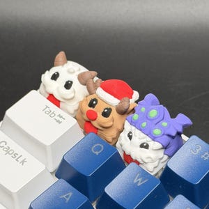 Teclas Poros hechas a mano para Cherry MX, teclas artesanales, Poro, Baron Nashor, Reno, regalos para él y para ella, impresas en 3D