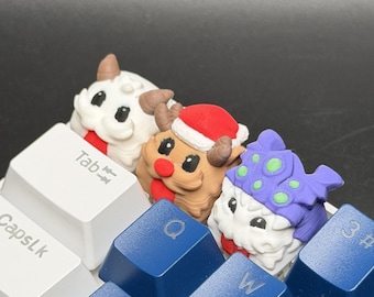 Handmade Poros Keycaps for Cherry MX, Artisan Keycaps, Poro, Baron Nashor, Reno, Gifts for Him & Her 3D Printed