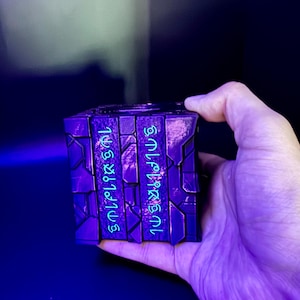 Alien Artifact Puzzle - Puzzle Box, Fun Gift For All Ages, Unique Puzzle, Painted Glow in the Dark or Regular Styles! image 9