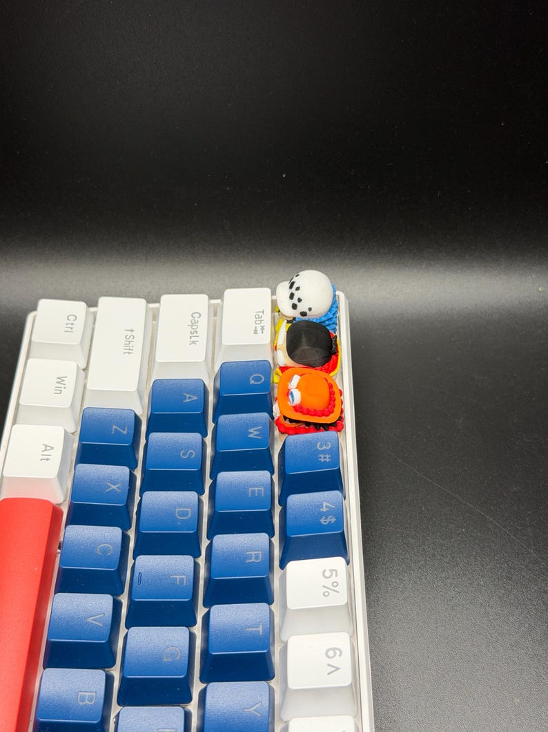 Handmade Anime Keycaps - Edward Newgate, Trafalgar Law, Portgas D. Ace for Cherry MX - Custom Artisan - Perfect Anime Fan Gift image 5