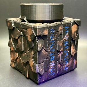 Alien Artifact Puzzle - Puzzle Box, Fun Gift For All Ages, Unique Puzzle, Painted Glow in the Dark or Regular Styles! Glow In The Dark
